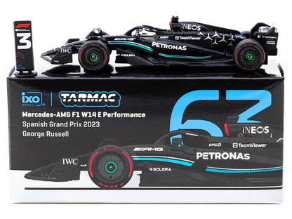 Mercedes-AMG F1 W14 E Performance #63 George Russell 3rd Place Formula One F1 "Spanish GP" (2023) "Global64" Series 1/64 Diecast Model Car