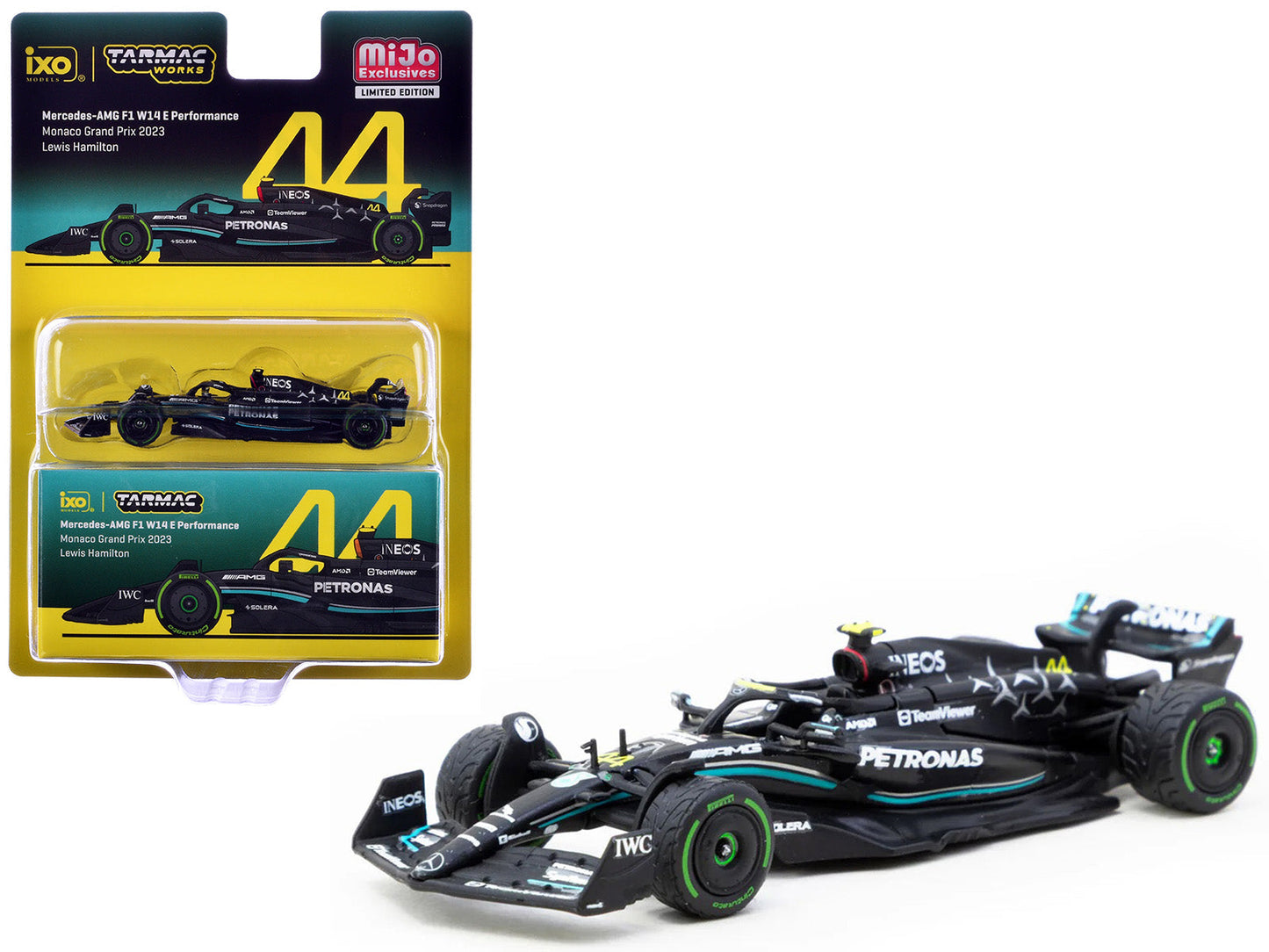 Mercedes-AMG F1 W14 E Performance #44 Lewis Hamilton Formula One F1 "Monaco GP" (2023) "Global64" Series 1/64 Diecast Model