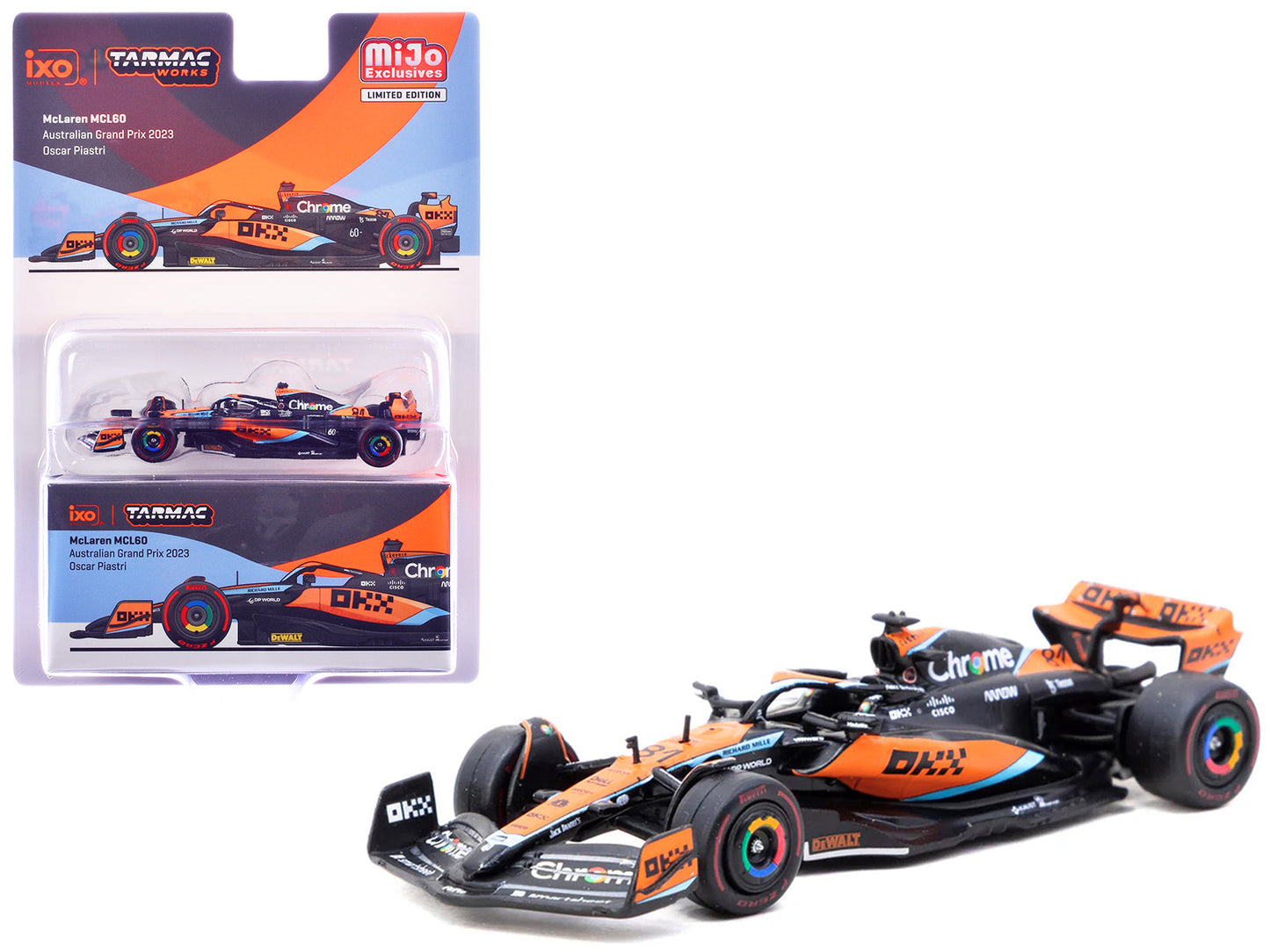 McLaren MCL60 #81 Oscar Piastri Formula One F1 "Australian GP" (2023) "Global64" Series 1/64 Diecast Model Car