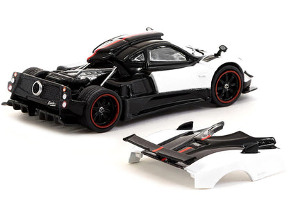 Pagani Zonda Cinque Bianco Benny White and Black "Global64" Series 1/64 Diecast Model Car