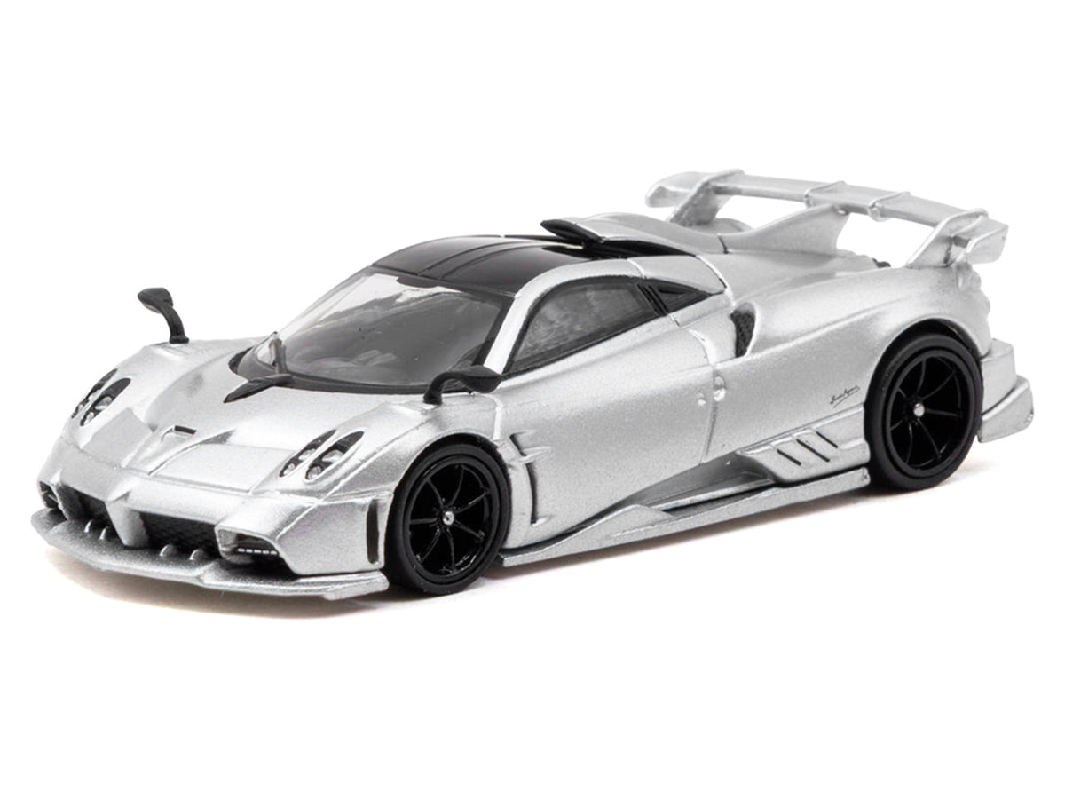 Pagani Imola Matt Silver Metallic with Black Top "Global64" Series 1/64 Diecast Model Car
