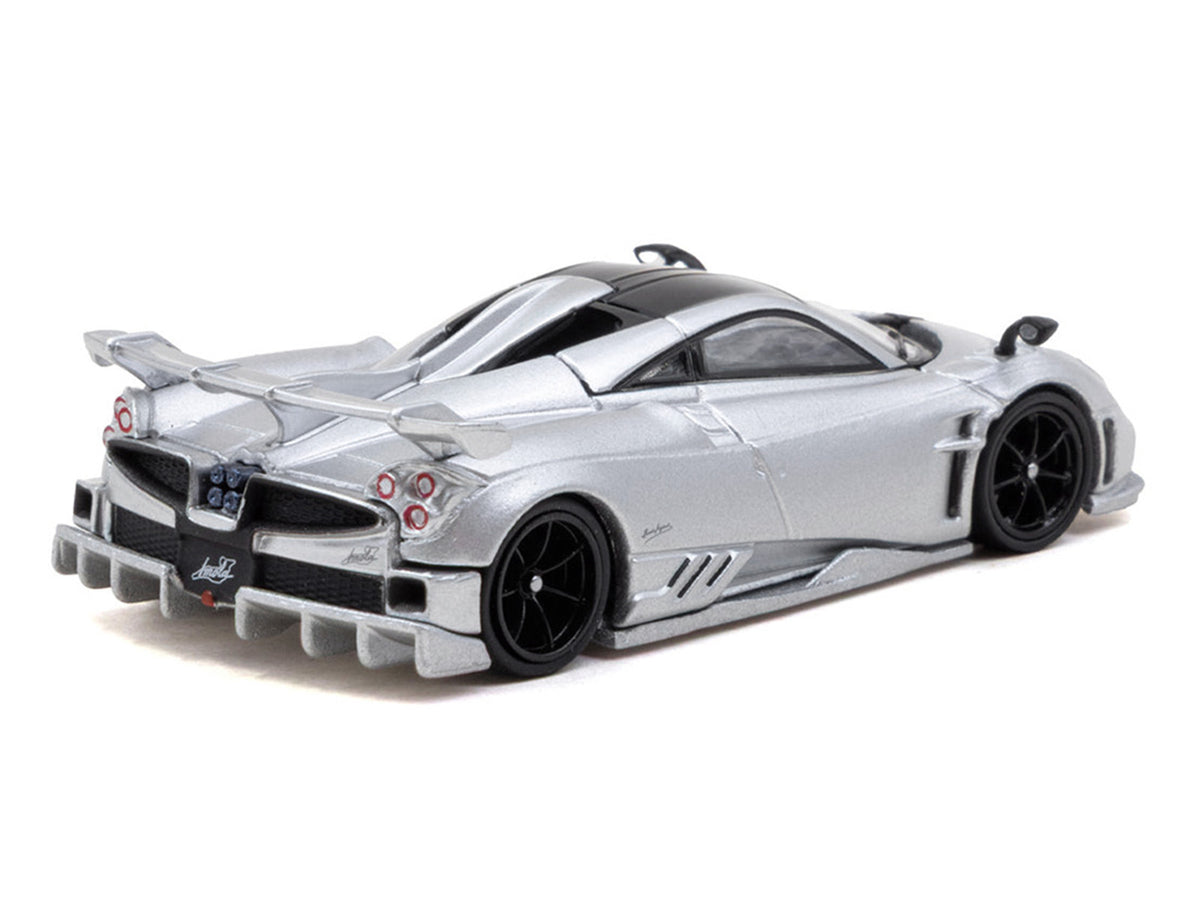 Pagani Imola Matt Silver Metallic with Black Top "Global64" Series 1/64 Diecast Model Car