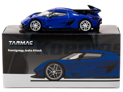 Koenigsegg Jesko Attack Blue Metallic "Global64" Series 1/64 Diecast Model