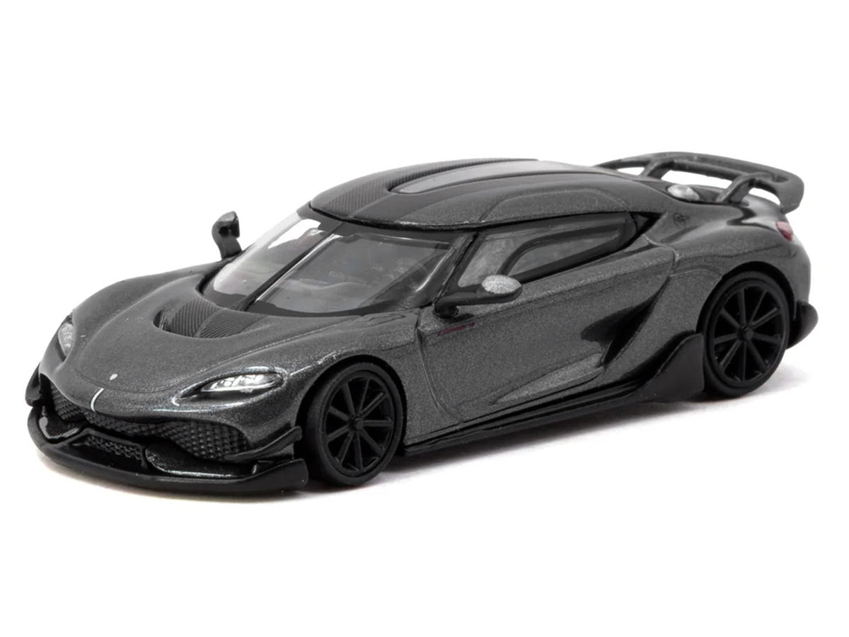 Koenigsegg Gemera Dark Gray Metallic "Global64" Series 1/64 Diecast Model Car