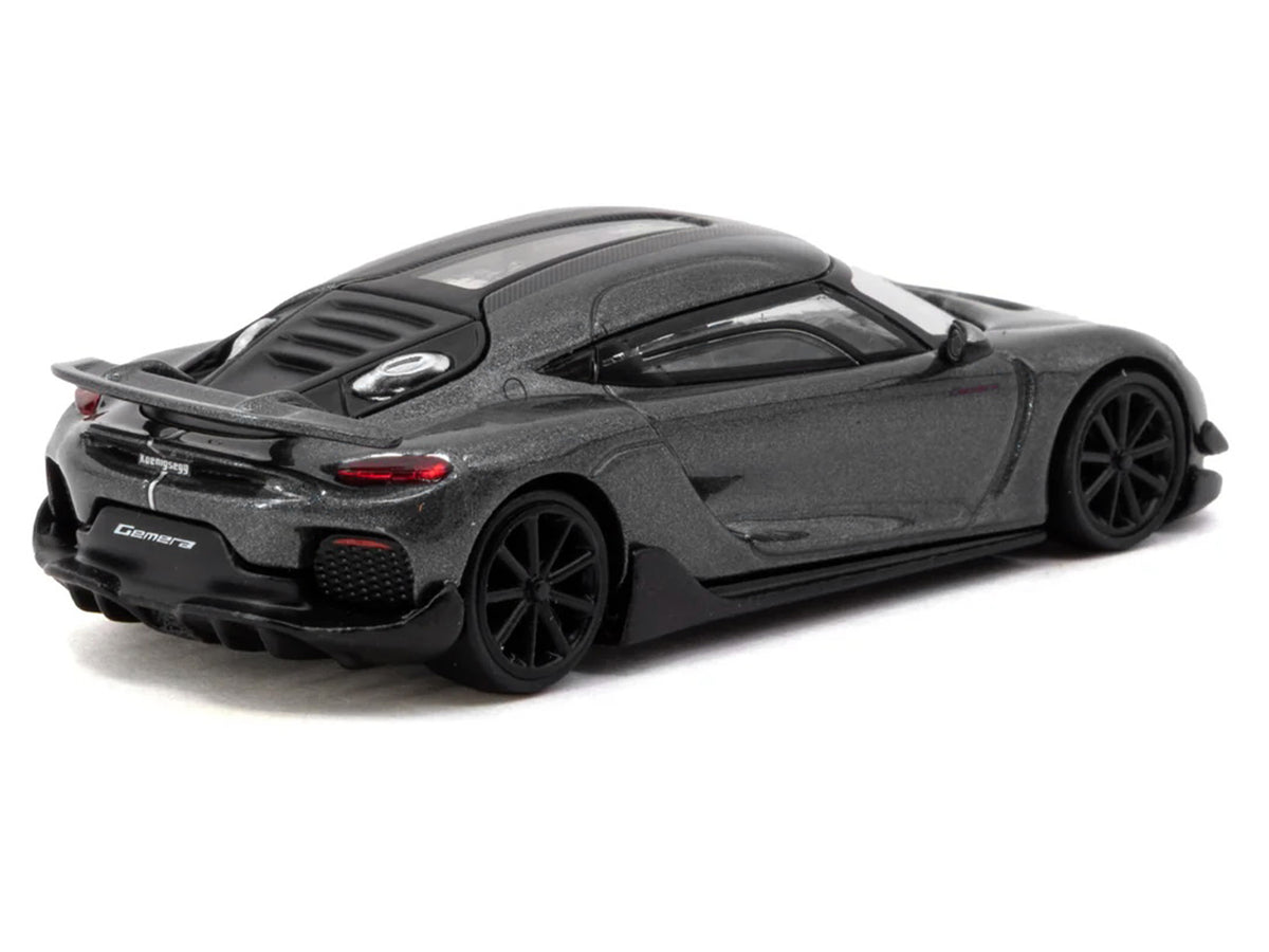 Koenigsegg Gemera Dark Gray Metallic "Global64" Series 1/64 Diecast Model Car