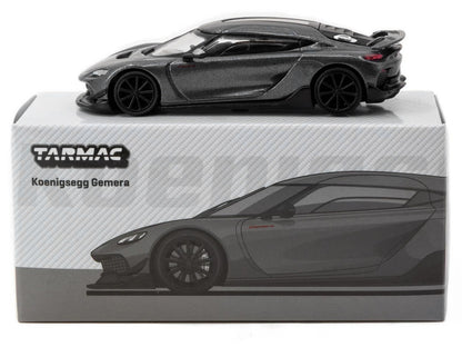 Koenigsegg Gemera Dark Gray Metallic "Global64" Series 1/64 Diecast Model Car