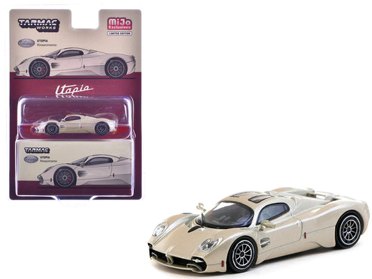 Pagani Utopia Rinascimento Silver Metallic "Global64" Series 1/64 Diecast Model