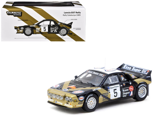 Lancia 037 Rally #5 Fabrizio Tabaton - Luciano Tedeschini Winner "Rally Catalunya" (1985) "Hobby64+" Series 1/64 Diecast Model Car