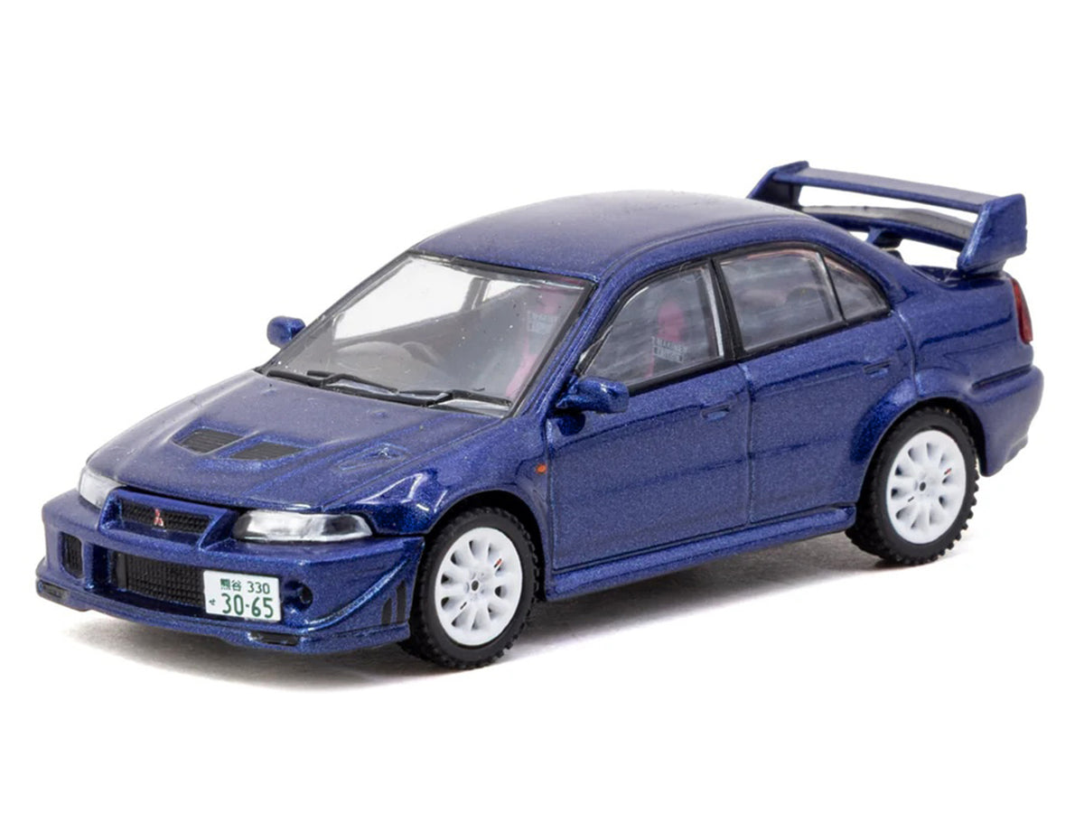 Mitsubishi Lancer Evolution VI RHD (Right Hand Drive) "Tommi Makinen Edition" Blue Metallic "Road64" Series 1/64 Diecast Model