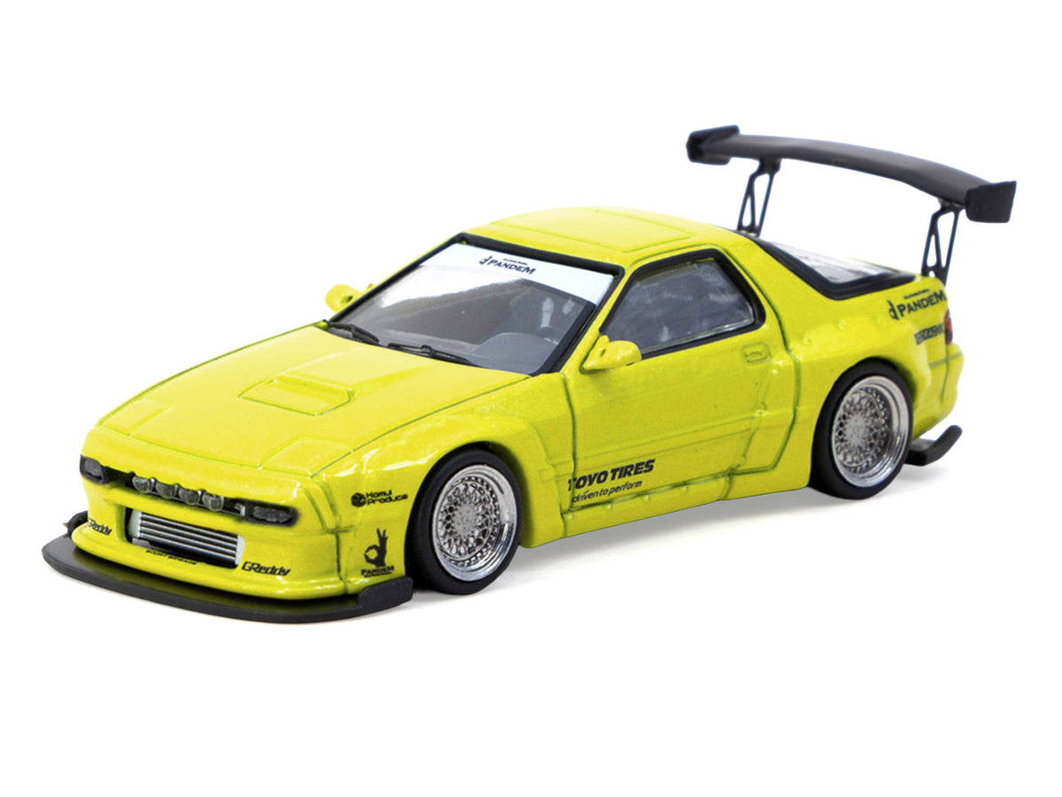 Mazda RX-7 FC3S Pandem Yellow Metallic "Road64" Series 1/64 Diecast Model Car