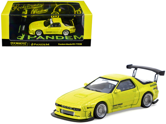 Mazda RX-7 FC3S Pandem Yellow Metallic "Road64" Series 1/64 Diecast Model Car