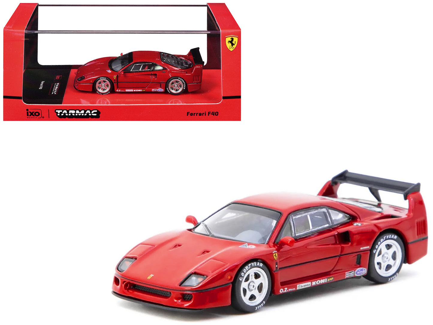 Ferrari F40 Red "Road64" Series 1/64 Diecast Model Car