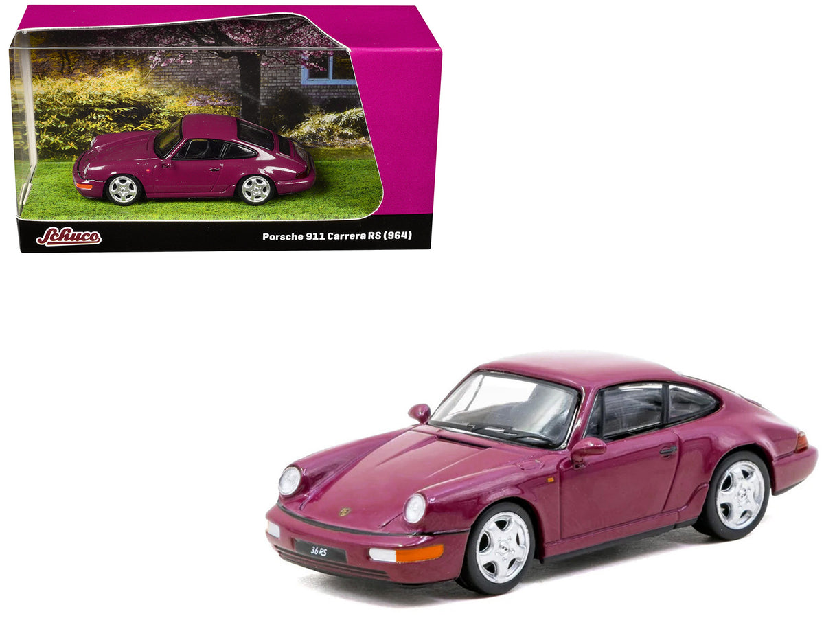 Porsche 911 Carrera RS (964) Ruby Star "Collab64" Series 1/64 Diecast Model Car