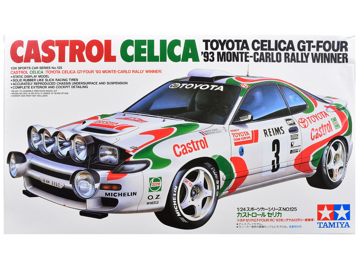 Model Kit Toyota Celica GT-Four (Castrol Celica) #3 Winner "Monte-Carlo Rally" (1993) 1/24 Scale Model