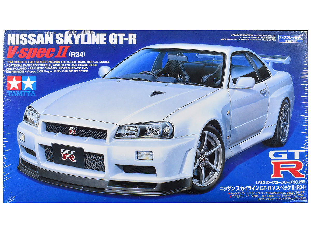 Model Kit Nissan Skyline GT-R (R34) V-Spec II 1/24 Scale Model
