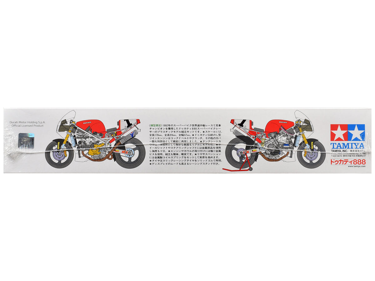 Model Kit Ducati 888 Superbike Racer Motorcycle 1/12 Scale Model