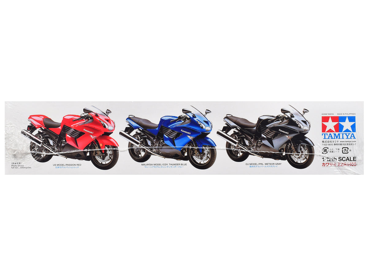 Model Kit Kawasaki ZZR 1400 Motorcycle 1/12 Scale Model