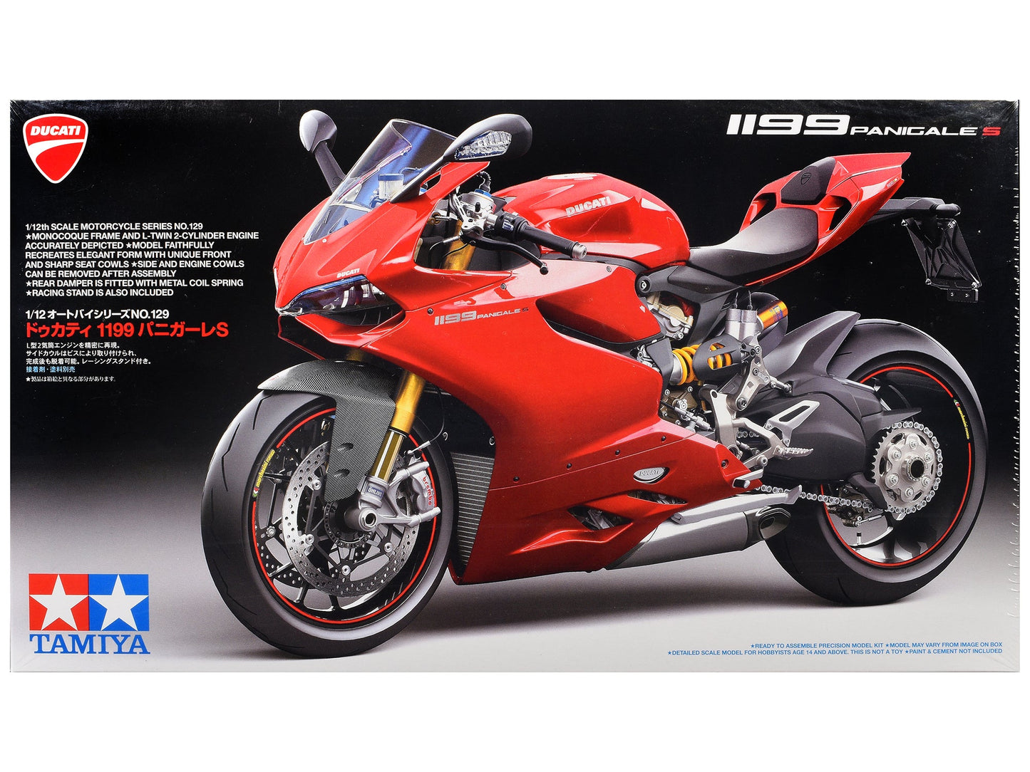 Model Kit Ducati 1199 Panigale S Motorcycle 1/12 Scale Model