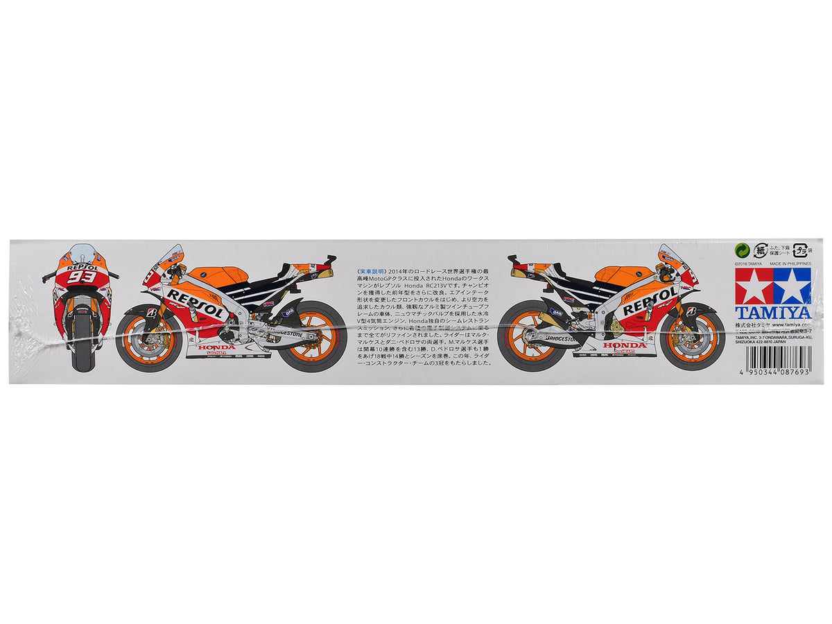 Model Kit Honda RC213V Motorcycle #93 Marc Marquez "Repsol Honda" Winner "Moto GP Championship" (2014) 1/12 Scale Model