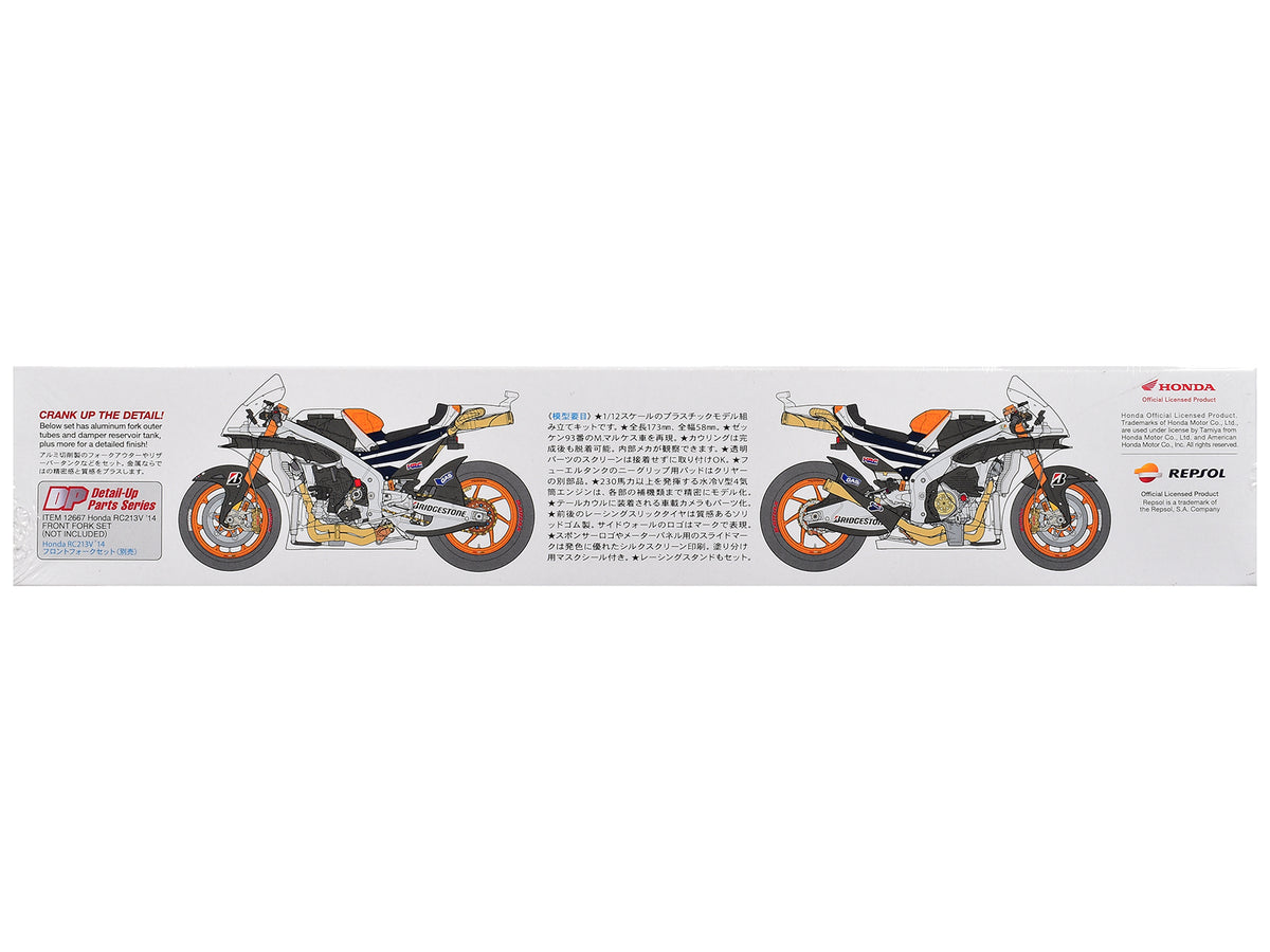 Model Kit Honda RC213V Motorcycle #93 Marc Marquez "Repsol Honda" Winner "Moto GP Championship" (2014) 1/12 Scale Model