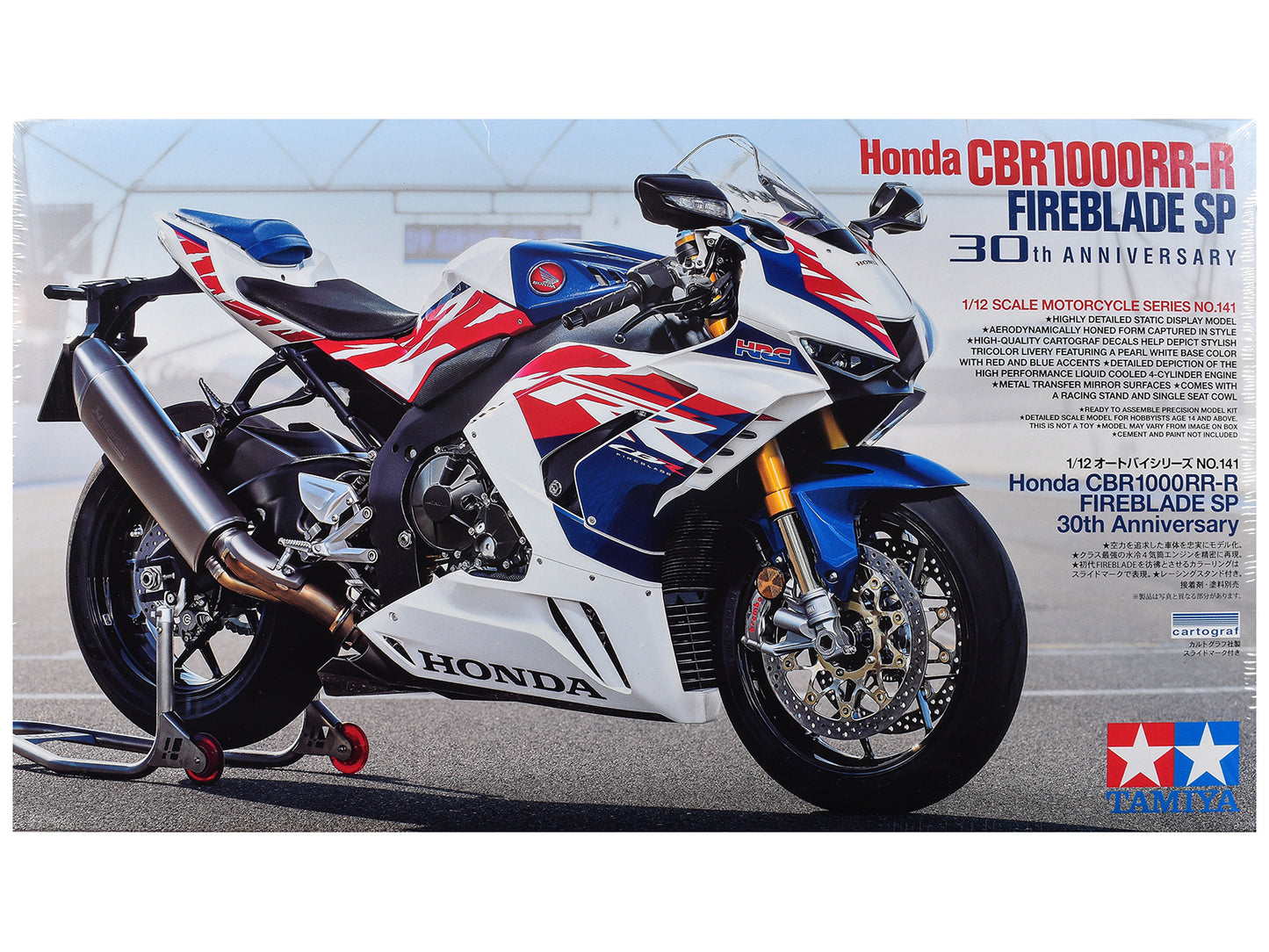 Model Kit Honda CBR1000RR-R Fireblade SP "30th Anniversary" Motorcycle 1/12 Scale Model