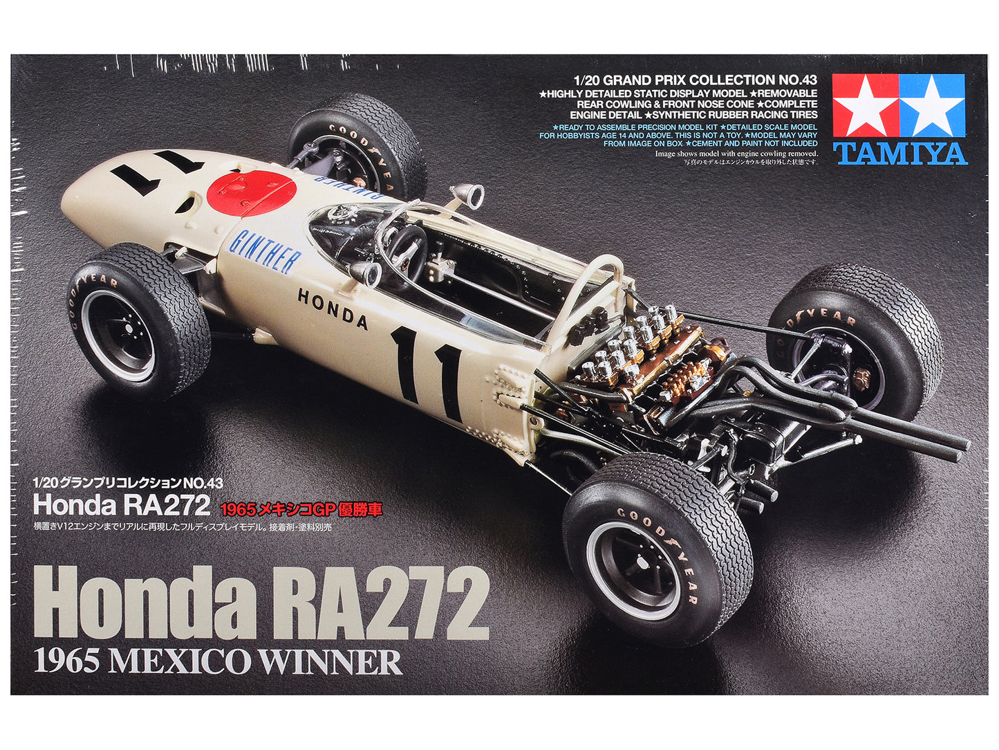 Model Kit Honda RA272 Winner Formula One F1 "Mexico GP" (1965) 1/20 Scale Model