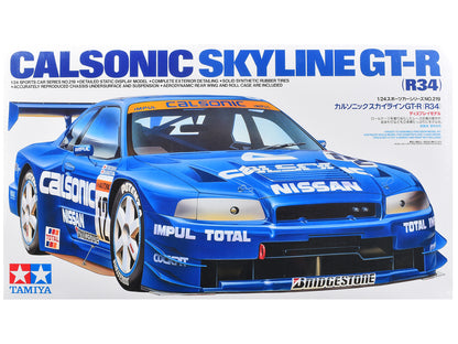 Model Kit Nissan Skyline GT-R (R34) "Calsonic" 1/24 Scale Model