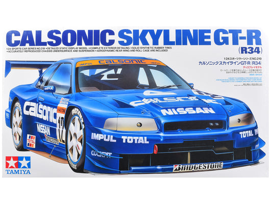 Model Kit Nissan Skyline GT-R (R34) "Calsonic" 1/24 Scale Model