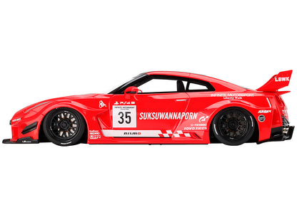 Nissan 35GT-RR Ver. 1 LB-Silhouette WORKS GT RHD (Right Hand Drive) #35 Infinite Motorsport 1/18 Model Car