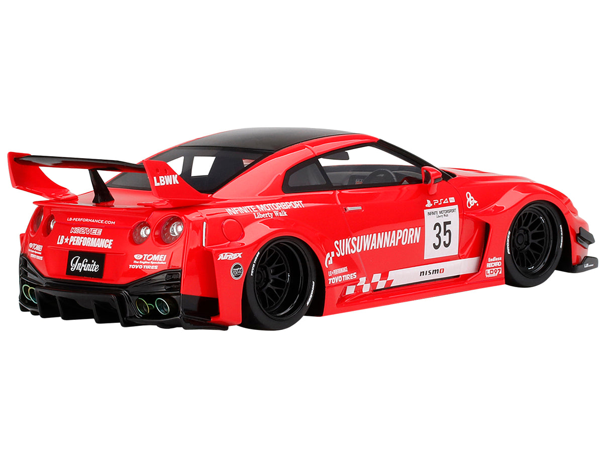 Nissan 35GT-RR Ver. 1 LB-Silhouette WORKS GT RHD (Right Hand Drive) #35 Infinite Motorsport 1/18 Model Car