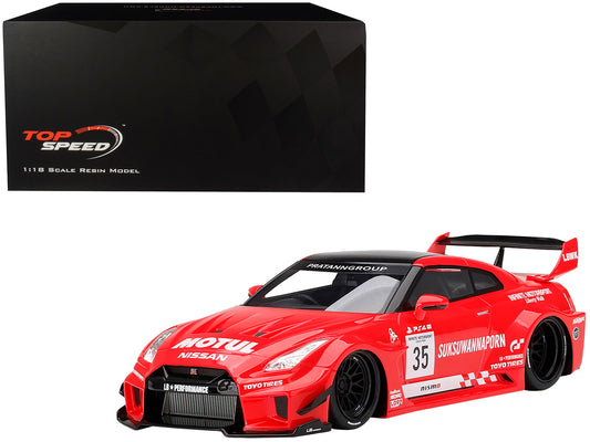 Nissan 35GT-RR Ver. 1 LB-Silhouette WORKS GT RHD (Right Hand Drive) #35 Infinite Motorsport 1/18 Model Car