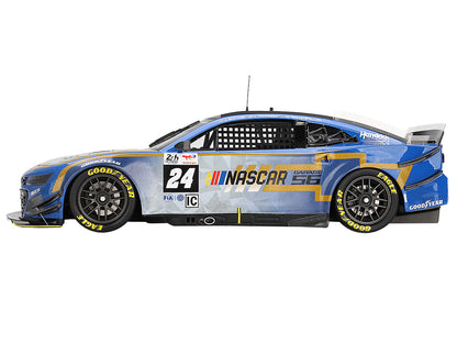 Chevrolet Camaro ZL1 #24 Jenson Button - Jimmie Johnson - Mike Rockenfeller (Post-Race Weathered Version) "Hendrick Motorsports - NASCAR Next Gen Garage 56" Innovative "24 Hours of Le Mans" (2023) 1/18 Model Car