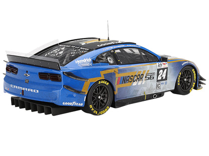 Chevrolet Camaro ZL1 #24 Jenson Button - Jimmie Johnson - Mike Rockenfeller (Post-Race Weathered Version) "Hendrick Motorsports - NASCAR Next Gen Garage 56" Innovative "24 Hours of Le Mans" (2023) 1/18 Model Car