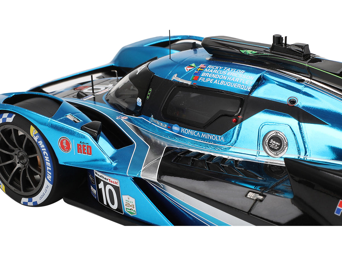 Acura ARX-06 GTP #10 Filipe Albuquerque - Marcus Ericsson - Brendon Hartley - Ricky Taylor "Wayne Taylor Racing with Andretti" IMSA "24 Hours of Daytona" (2024) 1/18 Model Car