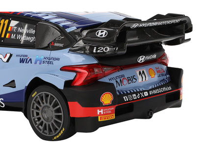 Hyundai i20 N Rally1 Hybrid #11 Thierry Neuville - Martijn Wydaeghe "Hyundai Shell Mobis WRT"  Winner WRC "Monte Carlo Rally" (2024) 1/18 Model Car