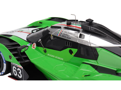 Lamborghini SC63 #63 Matteo Cairoli - Andrea Caldarelli - Romain Grosjean "Iron Lynx" IMSA "12 Hours of Sebring" (2024) 1/18 Model Car