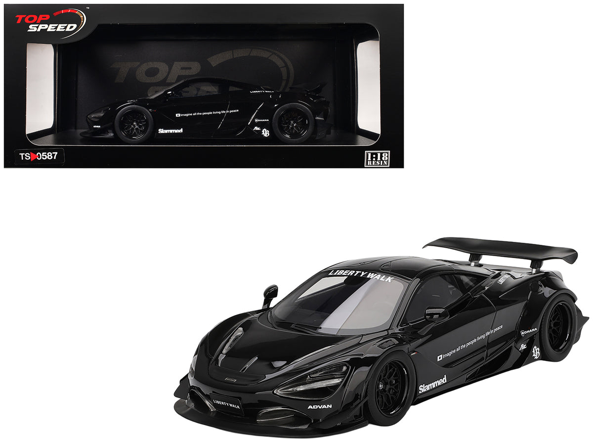McLaren 720S "LB-Works" Black "Tokyo Auto Salon 2024" 1/18 Model Car
