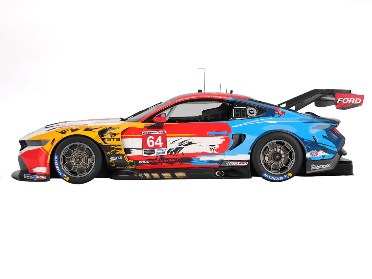Ford Mustang GT3 #64 Mike Rockenfeller - Harry Tincknell "Ford Multimatic Motorsports" "Motul Course de Monterey - Laguna Seca" (2024) 1/18 Model Car