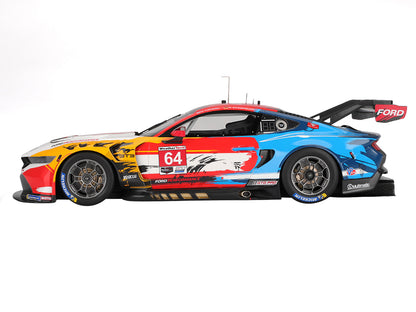 Ford Mustang GT3 #64 Mike Rockenfeller - Harry Tincknell "Ford Multimatic Motorsports" "Motul Course de Monterey - Laguna Seca" (2024) 1/18 Model Car