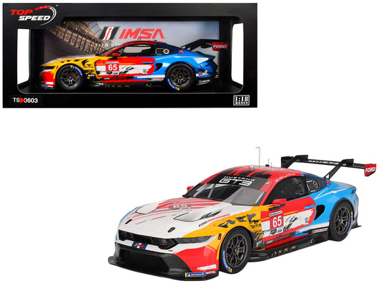 Ford Mustang GT3 #65 Joey Hand - Dirk Muller "Ford Multimatic Motorsports" "Motul Course de Monterey - Laguna Seca" (2024) 1/18 Model Car
