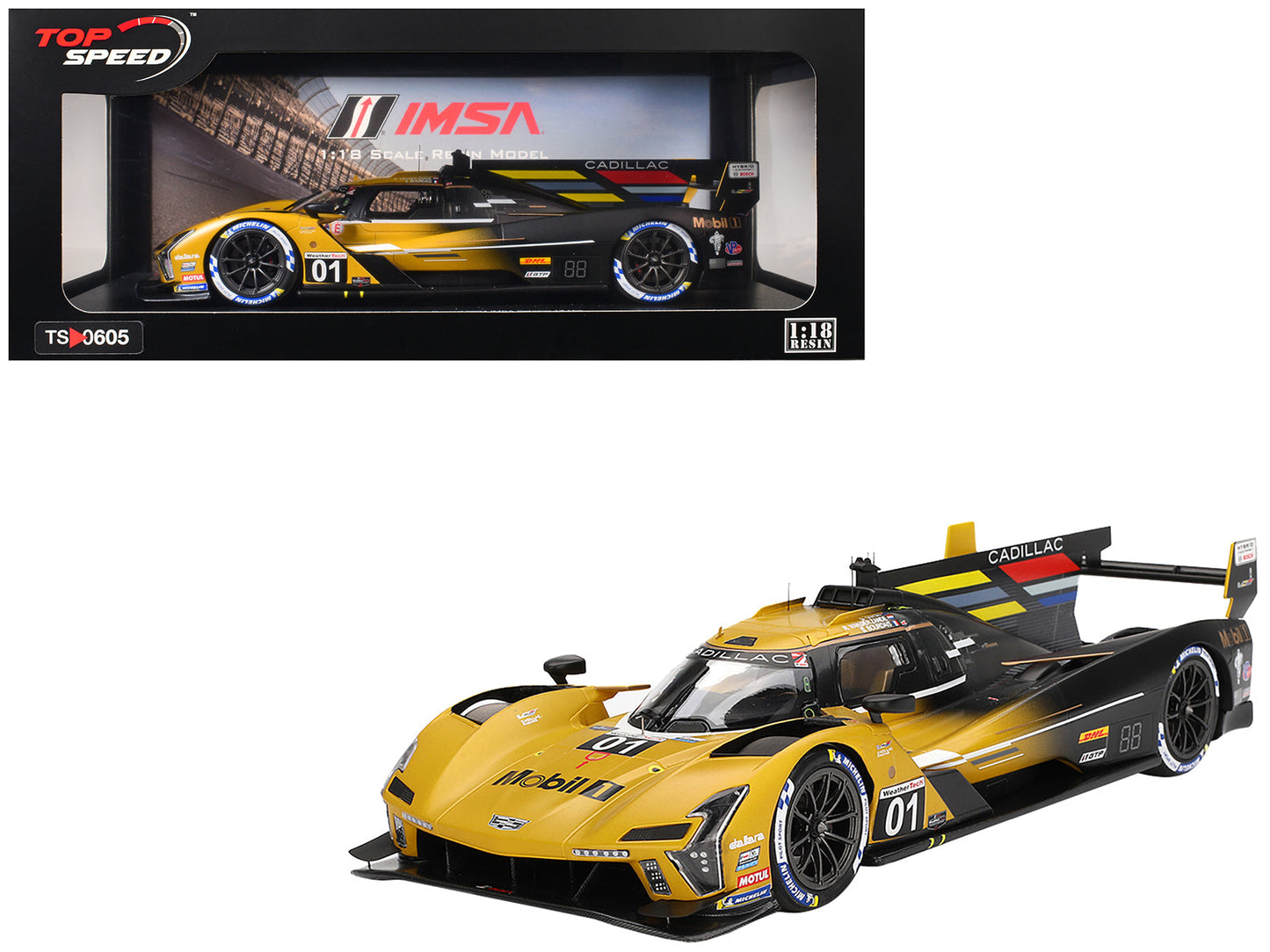 Cadillac V-Series.R #01 Sebastien Bourdais - Scott Dixon - Renger van der Zande "Cadillac Racing" 2nd Place "12 Hours of Sebring" (2024) 1/18 Model Car