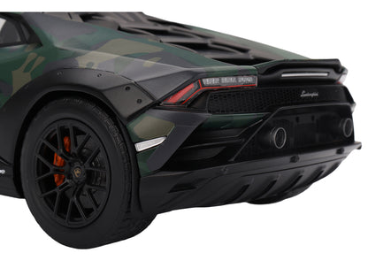 Lamborghini Huracan Sterrato All-Terrain "BOSCO" Green Camouflage 1/18 Model Car
