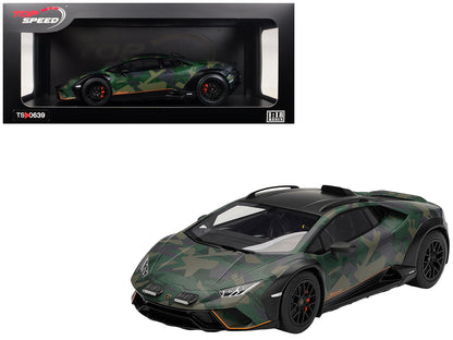 Lamborghini Huracan Sterrato All-Terrain "BOSCO" Green Camouflage 1/18 Model Car