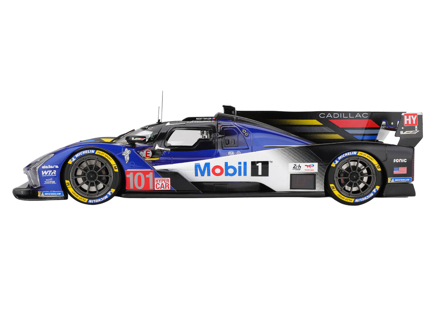 Cadillac V-Series.R #101 Filipe Albuquerque - Jordan Taylor - Ricky Taylor "Cadillac Wayne Taylor Racing" FIA WEC "24 Hours of Le Mans" (2025) 1/18 Model Car