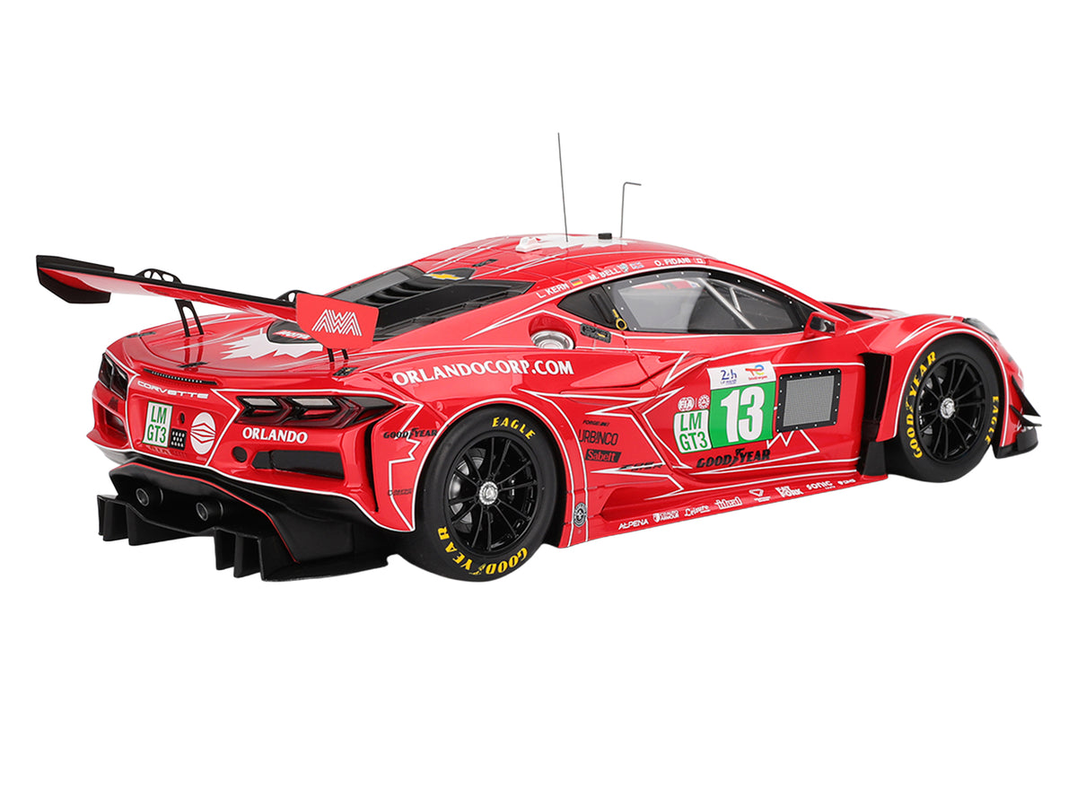 Chevrolet Corvette Z06 GT3.R #13 Matt Bell - Orey Fidani - Lars Kern "AWA Racing" "24 Hours of Le Mans" (2025) 1/18 Model Car