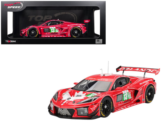 Chevrolet Corvette Z06 GT3.R #13 Matt Bell - Orey Fidani - Lars Kern "AWA Racing" "24 Hours of Le Mans" (2025) 1/18 Model Car