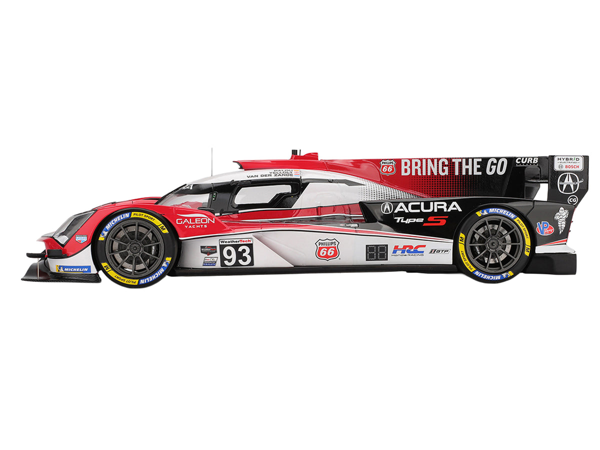 Acura ARX-06 #93 Alex Palou - Renger van der Zande - Nick Yelloly "Acura Meyer Shank Racing" 3rd Place GTP IMSA "12 Hours of Sebring" (2025) 1/18 Model Car