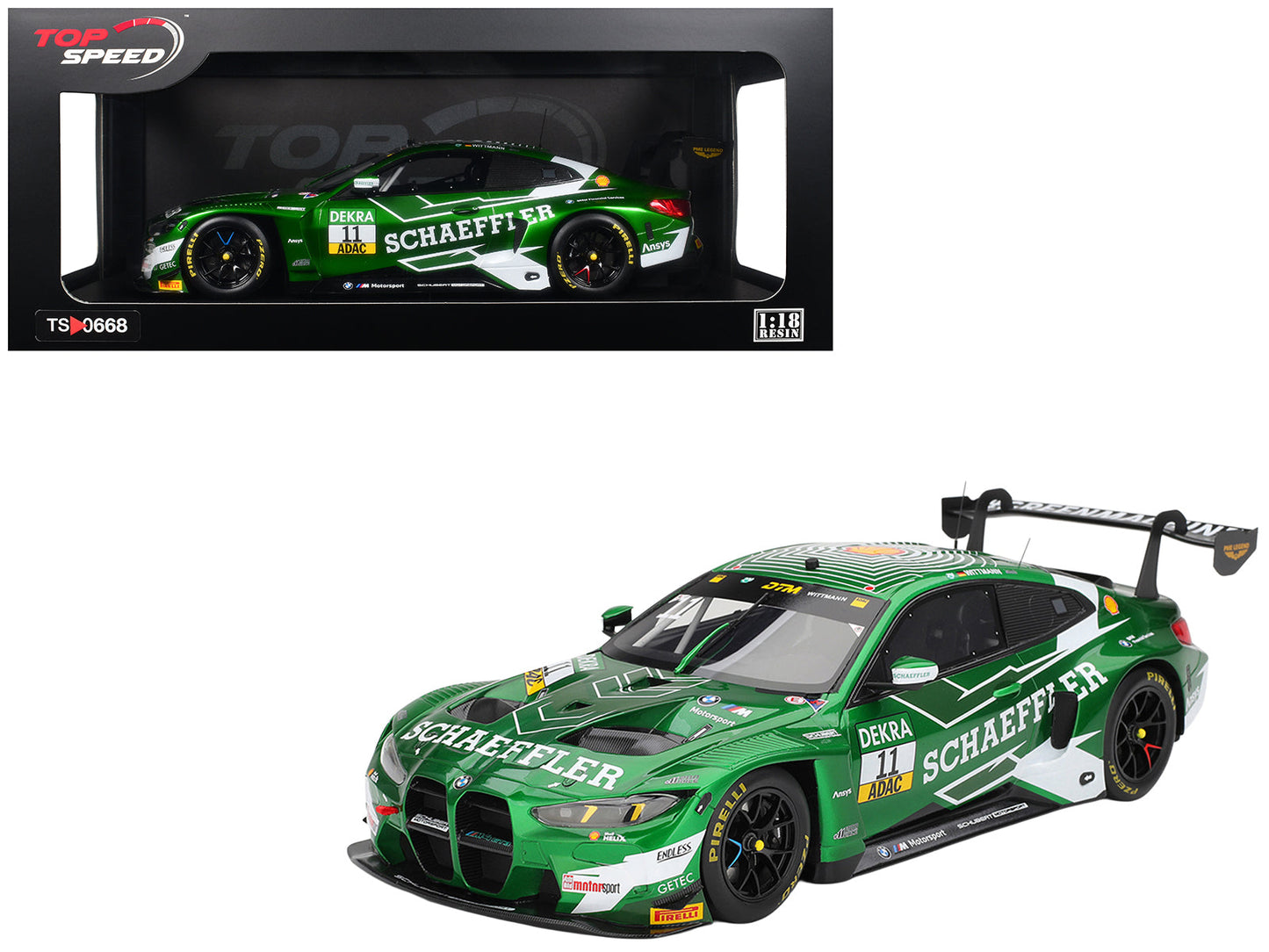 BMW M4 GT3 EVO #11 Marco Wittmann 200th DTM Race "Schubert Motorsport" "Deutsche Tourenwagen Masters - Zandvoort" (2025) 1/18 Model Car