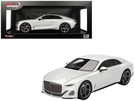 Bentley Batur Bonneville Pearl White Metallic 1/18 Model Car