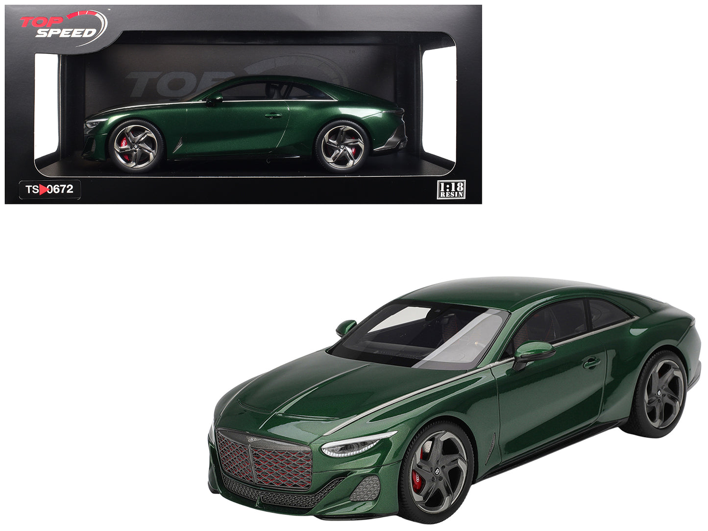 Bentley Batur Scarab Green Metallic 1/18 Model Car